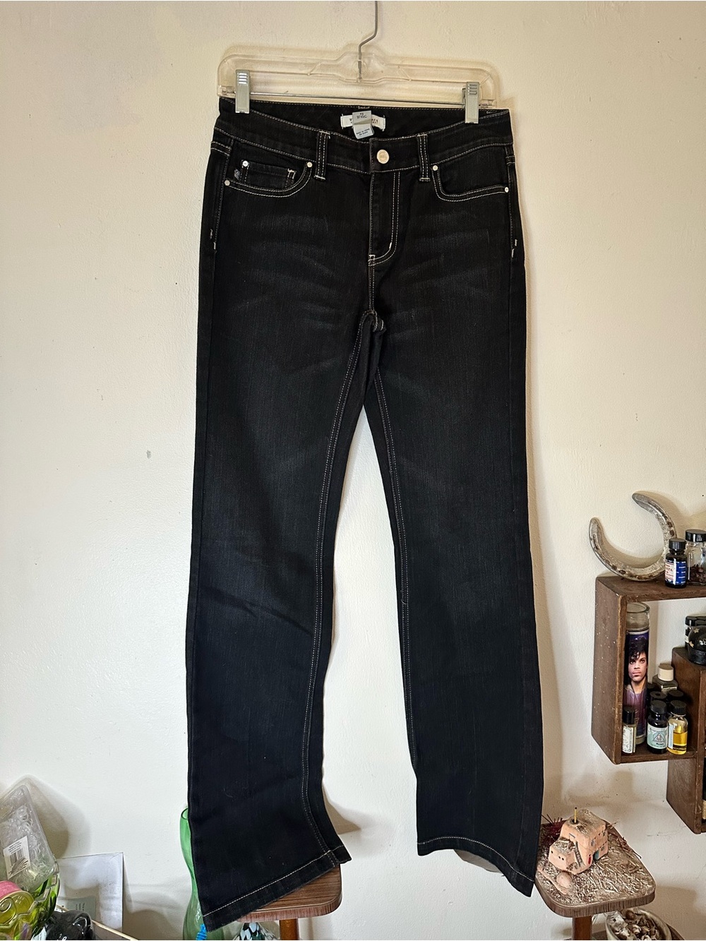 White House Black Market Women's Black Boot Cut Jeans Size 4R